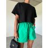ŠORTKY PAPER BAG green