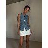 DENIM VYPASOVANÁ VESTA
