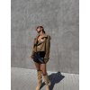 PREMIUM KOŽENKOVÝ KŘIVÁK S VYCPÁVKAMI camel