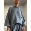 MĚKKÝ OVERSIZED ROLÁK S PODÍLEM VLNY dark grey