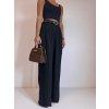 ŠIROKÉ KALHOTY NA VYSOKÉ POSTAVY black