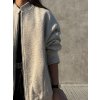 OVERSIZED BOMBER beige