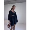 LEHOUČKÉ ŠATY S PRŮSTŘIHY black
