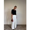 ŠIROKÉ KALHOTY white