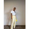 ŠIROKÉ KALHOTY pastel yellow