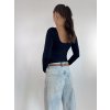 STRETCHOVÉ BODY S OVÁLNÝM VÝSTŘIHEM black