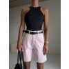 DENIM BERMUDY pink