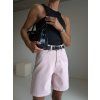 DENIM BERMUDY pink