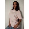 TRIČKO S ELASTANEM heavy cotton - oversized pastel pink