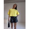 CROPPED TRIKO yellow