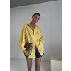 OVERSIZED KOŠILE Z VISKOZY yellow