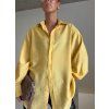 OVERSIZED KOŠILE Z VISKOZY yellow