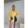 OVERSIZED KOŠILE Z VISKOZY yellow