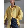 OVERSIZED KOŠILE Z VISKOZY yellow