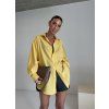 OVERSIZED KOŠILE Z VISKOZY yellow