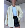 BOXY OVERSIZED SAKO pastel yellow