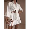 KOMPLET KOŠILE+ŠORTKY white
