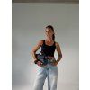 STRETCHOVÝ CROP TOP black