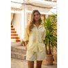 MADEIRA KOMPLET ŠORTKY + KOŠILE pastel yellow