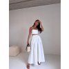 KOMPLET MAXI SUKNĚ + TOP white