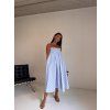 PRUHOVANÝ KOMPLET MAXI SUKNĚ + TOP blue/white