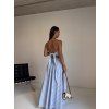 PRUHOVANÝ KOMPLET MAXI SUKNĚ + TOP blue/white