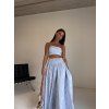 PRUHOVANÝ KOMPLET MAXI SUKNĚ + TOP blue/white