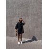 TRIČKOVÉ OVERSIZED ŠATY black