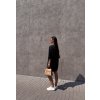 TRIČKOVÉ OVERSIZED ŠATY black