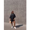 TRIČKOVÉ OVERSIZED ŠATY black
