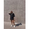 TRIČKOVÉ OVERSIZED ŠATY black