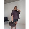 BOXY TRIKO - heavy cotton - brown