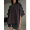 BOXY TRIKO - heavy cotton - brown
