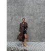 SEMIŠOVÝ TRENCH COAT brown