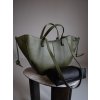 KOŽENÁ SHOPPER BAG MEDIUM khaki