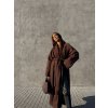 DLOUHÝ OVERSIZED TRENCH COAT brown