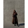 DLOUHÝ OVERSIZED TRENCH COAT brown