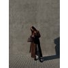 DLOUHÝ OVERSIZED TRENCH COAT brown