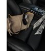 VELKÁ KOŽENÁ SEMIŠOVÁ SHOPPER BAG taupe