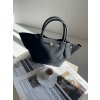 SEMIŠOVÁ SHOPPER BAG S PÁSKEM black