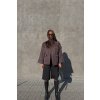 OVERSIZED PROŠÍVANÁ BUNDA dark brown
