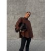 OVERSIZED KOŠILE SE ŠIROKÝM RUKÁVEM brown