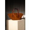 SEMIŠOVÁ SHOPPER BAG S PÁSKEM camel
