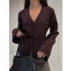CARDIGAN S KAPSAMI brown