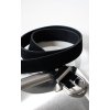 KOŽENÝ SEMIŠOVÝ PÁSEK black/silver