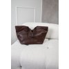 VELKÁ KOŽENÁ SHOPPER BAG "Y" choco