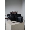 KOŽENÁ SHOPPER BAG SMALL black