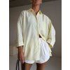 OVERSIZED KOŠILE S PROUŽKEM yellow