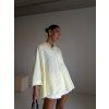 OVERSIZED KOŠILE S PROUŽKEM yellow