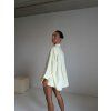 OVERSIZED KOŠILE S PROUŽKEM yellow